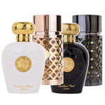 Pachet 4 parfumuri Best Seller, Opulent Musk 100 ml si Opulent Oud 100 ml si Jazzab Gold 100 ml si Jazzab Silver 100 ml, Lattafa