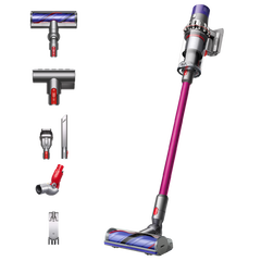 Aspirator vertical Dyson Cyclone V10 Extra, 525W, 0.76 l, autonomie pana la 60 min, Gri/ Fuchsia Aspirator vertical Dyson Cyclone V10 Extra, 525W, 0.76 l, autonomie pana la 60 min, Gri/ Fuchsia