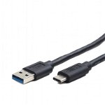Cablu date USB-A 3.0 - USB-C T/T  Cablexpert CCP-USB3-AMCM-6  1.8 m - Black