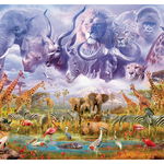 Puzzle Schmidt - Animals At The Waterhole, 1.000 piese (58356), Schmidt