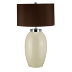 Veioza Victor 1 Light Large Table Lamp – Cream, ELSTEAD-LIGHTING