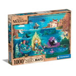 Puzzle 1000 piese Clementoni Disney Story Maps Little Mermaid, Clementoni