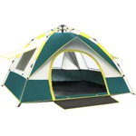 Cort de camping pentru 2-3 persoane, Green, 210x150x120cm, OEM