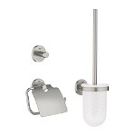 Set accesorii WC 3 in 1 Grohe Essentials 40407DC1, Crom, Grohe