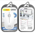 Mouse Wireless QM92 Alb Ergonomic , GAVE