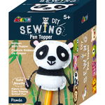 Set de cusut DIY - decoratiune topper pentru creion - Panda, Avenir