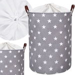 Cos pliabil Sipo pentru jucarii si rufe 35x42 cm bumbac 43l Stars, Sipo