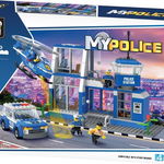 Set constructie Blocki, Statie politie, 347 piese, Robentoys, Icom