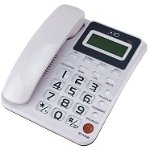 Telefon FIX ID apelant FSKDTMF calculator calendar memorie alb 5005a