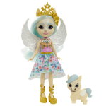 Papusa Enchantimals by Mattel Paolina Pegasus cu figurina Wingley, Enchantimals