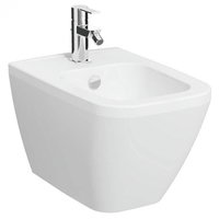 Bideu suspendat 54cm cu orificii laterale, alb mat   7083B001-0290, Vitra