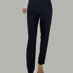 Pantaloni eleganti, ChicMe, cu talie inalta, Negru, FashionForYou