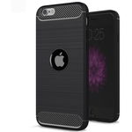 Husa pentru iPhone SE 2, SE 2020 / SE 3, SE 2022 - Techsuit Carbon Silicone - Black, Techsuit