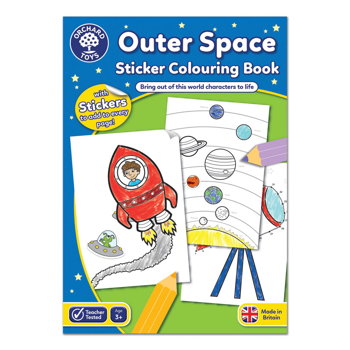 Outer Space. Carte de colorat cu activitati 3 ani+, -