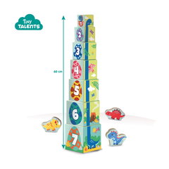 Set stivuibil SES Creative - Turn cu dinozauri Set stivuibil SES Creative - Turn cu dinozauri