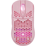 Mouse Gaming cu Fir GM-5007 GALAHAD 6400DPI Iluminare RGB USB Roz, White Shark