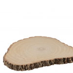 Disc lemn PAULOWNIA, Lemn, Natural, 40x34.5x3 cm, Jolipa