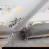 Patura anti-stres vidaXL, gri, 200x220 cm, 13 kg, material textil