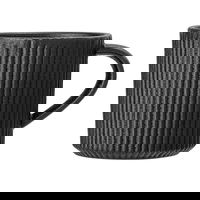 Cană din gresie ceramică Bloomingville Neri, 350 ml, negru, Bloomingville