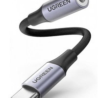 Adaptor Audio USB-C - 3.5mm UGREEN AV142, Gri, UGREEN