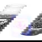 Set 3 x Lumanare Parfumata in Borcan cu Capac Violete, 100 Ore