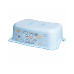 Inaltator baie, antiderapant, Zebra Light Blue, Maltex Baby