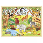 Puzzle cu animale din Africa