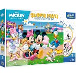 Puzzle Primo 24 super maxi Disney. Mickey la targ Trefl, Trefl