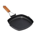 Tigaie grill cu maner detasabil, Vanora Delis, 24 x 3.5cm, acoperire non-stick, Ideal P-Online Concept