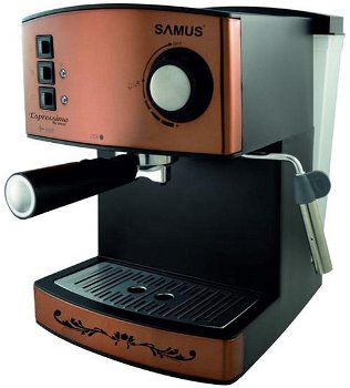 Espressor Samus ESPRESSIMO BRONZE, 850 W, 1.6 L (Negru/Argintiu) , Samus