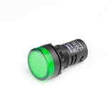 Lampa de semnalizare LED verde \n12V AC/DC - verde - cu led, KVD