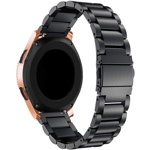 Curea Tech-Protect Stainless pentru Samsung Galaxy Watch 3 45Mm Negru, Tech-Protect