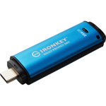 Memorie USB Kingston IronKey Vault Privacy 50C 256GB USB-C (Albastru)
