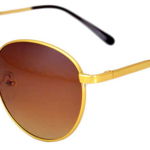 Ochelari de soare model Aviator Maro - Auriu