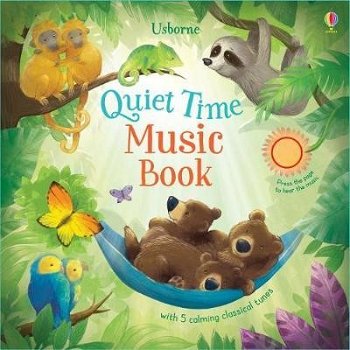 Carte sonora pentru bebelusi si toddleri quiet time music book Usborne
