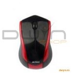 Mouse Wireless Optic A4TECH (G7-400N-2), Black+Red,  wireless cu 3 butoane si 1 rotita scroll, rezolutie ajustabila 1000-2000dpi, A4TECH