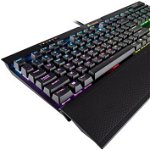 Tastatura mecanica gaming Corsair K70 RGB MK.2, iluminare RGB, switch MX Silent, Negru