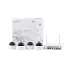 Sistem wireless Unv KIT-322F28W-4D NVR + 4 camere dome IP 2MP, Uniview