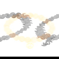 Bratara  Sutton Jade beaded JF04323710 - Auriu - Bej, Fossil