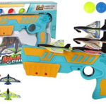 Set de joaca, pistol lansator de avioane, pentru copii, 12770, LeanToys