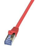 Cablu S/FTP LogiLink CQ3034S, Cat.6A, Patchcord (Rosu)