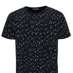 Tricou bleumarin cu print - Selected Homme Sum, Selected Homme