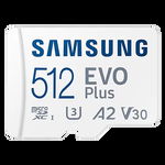 Card de memorie Samsung EVO Plus MB-MC512KA Micro SDXC 512GB UHS-I CL10 + Adaptor SD, Samsung