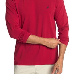 Imbracaminte Femei Nautica Long Sleeve Crew Neck T-Shirt NAUT RED