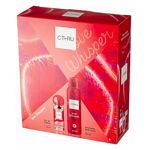 Set cadou C-THRU Love Whisper (Apa de toaleta 30 ml + Deodorant body spray 150 ml + Cana termica reutilizabila), pentru femei