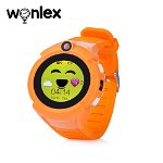 Ceas Smartwatch Pentru Copii Wonlex GW600-Q360 cu Functie Telefon, Localizare GPS, Camera, Lanterna, Pedometru, SOS – Portocaliu