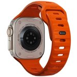 Accesoriu smartwatch Sport Strap compatibila cu Apple Watch 4/5/6/7/8/SE/Ultra 42/44/45/49mm, M/L, Portocaliu, NOMAD