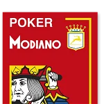Carti de joc POKER 4 Jumbo Cristallo - 100% Plastic - Modiano, Modiano