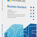 Aplicatie 365 Business Standard 64-bit, Engleza, Subscriptie 1 An, 1 Utilizator, Medialess Retail, Microsoft