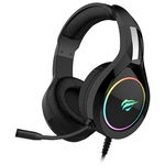 Casti gaming Havit Gamenote H2232d, RGB, microfon, conectori USB si jack 3.5 mm, Driver 50mm, Lungime cablu 2.2m, Negru